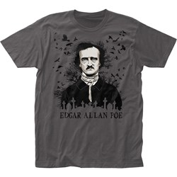 Edgar Allane Poe Mensedgar Allan Poe Raven Fitted Jersey T-Shirt