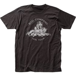 Bad Company - Mens 1976 Tour Fitted Jersey T-Shirt