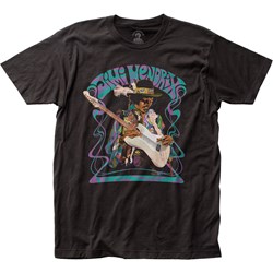 Jimi Hendrix - Mens Psychedelic Haze Fitted Jersey T-Shirt