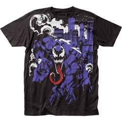 Venom - Mens City Takeover Big Print Subway T-Shirt