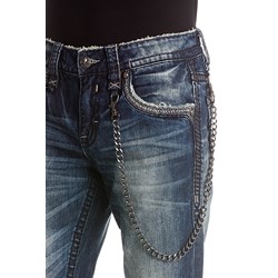 Rock Revival Mens Milton A205 Alternative Straight with Fake Flaps