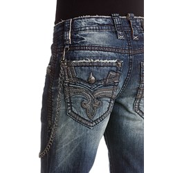 Rock Revival Mens Milton A205 Alternative Straight with Fake Flaps
