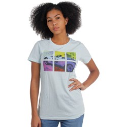 James Dean - Womens Neon Square Divided T-Shirt in White