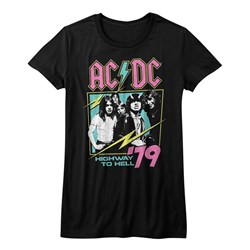 Ac/Dc - Girls Neon Highway T-Shirt