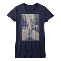 James Dean - Womens Jd Vintage T-Shirt in Indigo Bf Tee