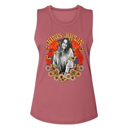 Janis Joplin - Womens Collage Muscle Tank Top