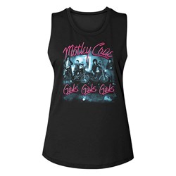 Motley Crue - Womens Girls Girls Girls Muscle Tank Top