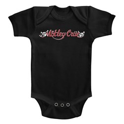 Motley Crue - Unisex-Baby Red & White Logo Onesie