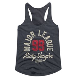 Major League - womens Ricky Vaughn Racerback Tank Top