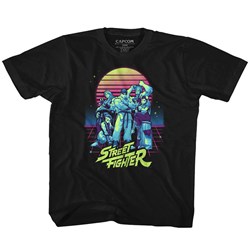 Street Fighter - Unisex-Baby Synthwave Fighter T-Shirt