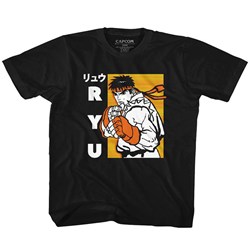 Street Fighter - Unisex-Child Ryu T-Shirt