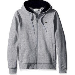 lacoste men's full zip hoodie fleece sweatshirt