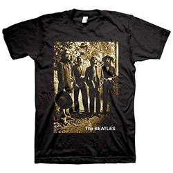 The Beatles - Mens Sepia 1969 Photo T-shirt