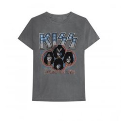 Kiss - Mens Alive In 77 Enzyme Wash T-Shirt