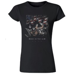 Kiss - Womens Made In Usa T-Shirt