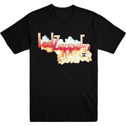 Led Zeppelin - Mens Ii Logo With Clouds T-Shirt