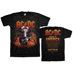 Ac/Dc - Mens Highway To North America 2016 T-Shirt