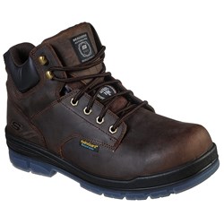 Skechers - Mens Lace Up Boot W/ Safety Toe Shoe