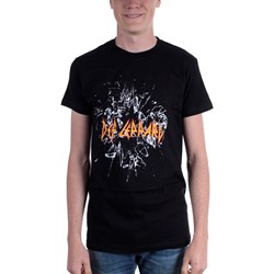 Def Leppard - Mens Shatter Logo T-Shirt
