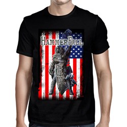 Hammerfall - Mens Rebuilt To Tour Usa Black T-Shirt
