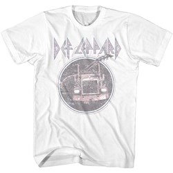 Def Leppard - Mens Pinktruckblue T-Shirt
