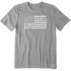 Life Is Good - Mens Classic Flag Usa Crusher T-Shirt