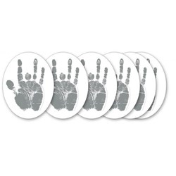 Jerry Garcia - Unisex Silver Hand Sticker (6Pc)