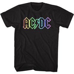 Ac/Dc - Mens Rainbow Logo T-Shirt