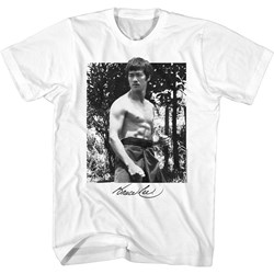 Bruce Lee - Mens B&W Bruce Photo T-Shirt