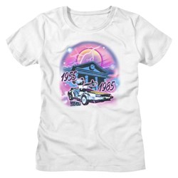 Back To The Future - Womens Airbrush T-Shirt