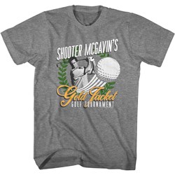 Happy Gilmore - Mens Gold Jacket Tournament T-Shirt