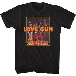 Kiss - Mens Love Gun Japanese Txt T-Shirt