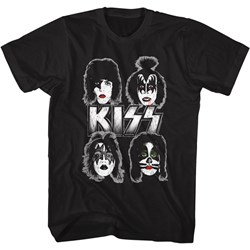 Kiss - Mens Band Faces T-Shirt