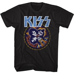 Kiss - Mens Skull Circle T-Shirt