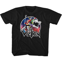 Voltron - Kids Circle Robot Sketch T-Shirt