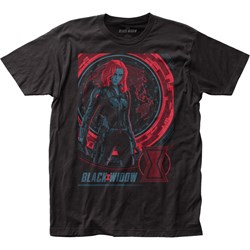 Black Widow - Unisex Movie Global Poster Fitted Jersey T-Shirt