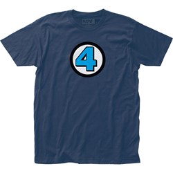 Fantastic Four 4 Fitted Jersey T-Shirt In Ink