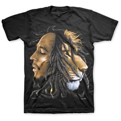 Bob Marley - Profiles Adult T-Shirt in Black