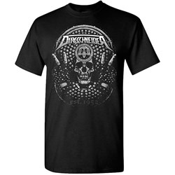Dirkschneider - Mens Victory Skull Date Back Black T-Shirt