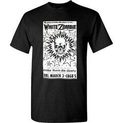 White Zombie - Mens Cbgb Poster T-Shirt