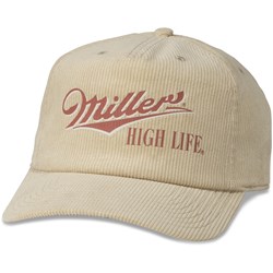 American Needle - Mens Miller High Life Printed Cord Snapback Hat