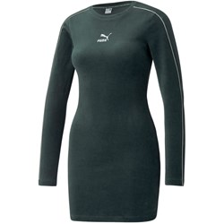 Puma - Womens Iconic T7 Velour Fitted Plus Dress