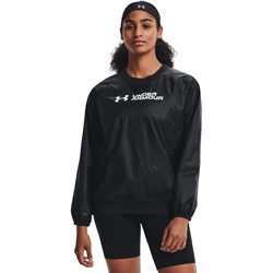 Under Armour - Womens Rush Woven Shine Crew Warmup Top