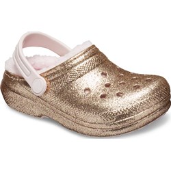 Crocs -Unisex-Child Classic Glitter Lined Clog