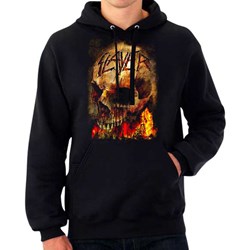 Slayer - Mens Fire Skull Hoodie