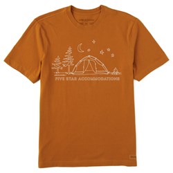 Life Is Good - Mens Crusher Five Star Camp T-Shirt