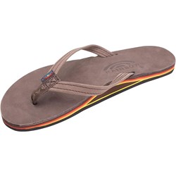 Rainbow - Womens Premier Leather Single Layer With Narrow Strap Sandals