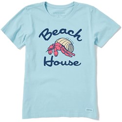 Life Is Good - Womens Short Sleeve Crusher-Lit Beach House T-Shirt