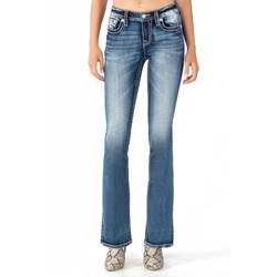 Miss Me - Womens 32" Mid-Rise Boot Jeans