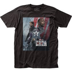 The Falcon and Winter Soldier - Mens The Falcon And The Winter Soldier Poster 2 Fitted Jersey T-Shirt